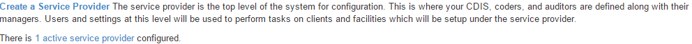 2. Service Provider Creation