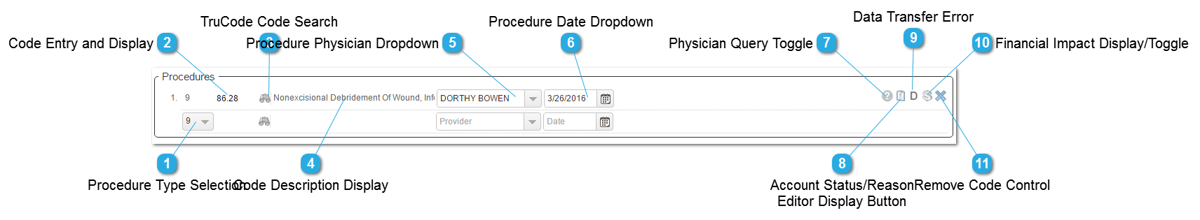 Procedure Controls